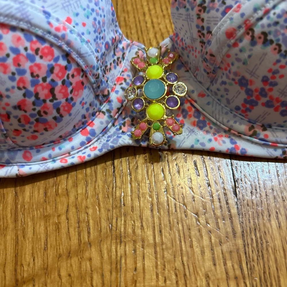 Victorias Secret Bejeweled Swim Top - Picture 2 of 5